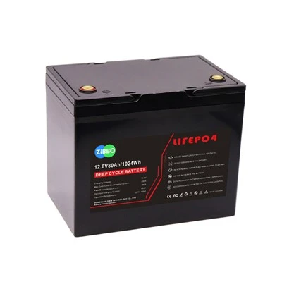 סוללת מחזור עמוק 12V 80AH ליתיום ברזל פוספט