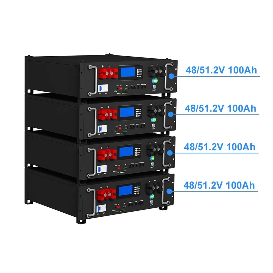 Rack-mounted 20kwh 400Ah 51.2V High Capacity Lithium Battery Pack