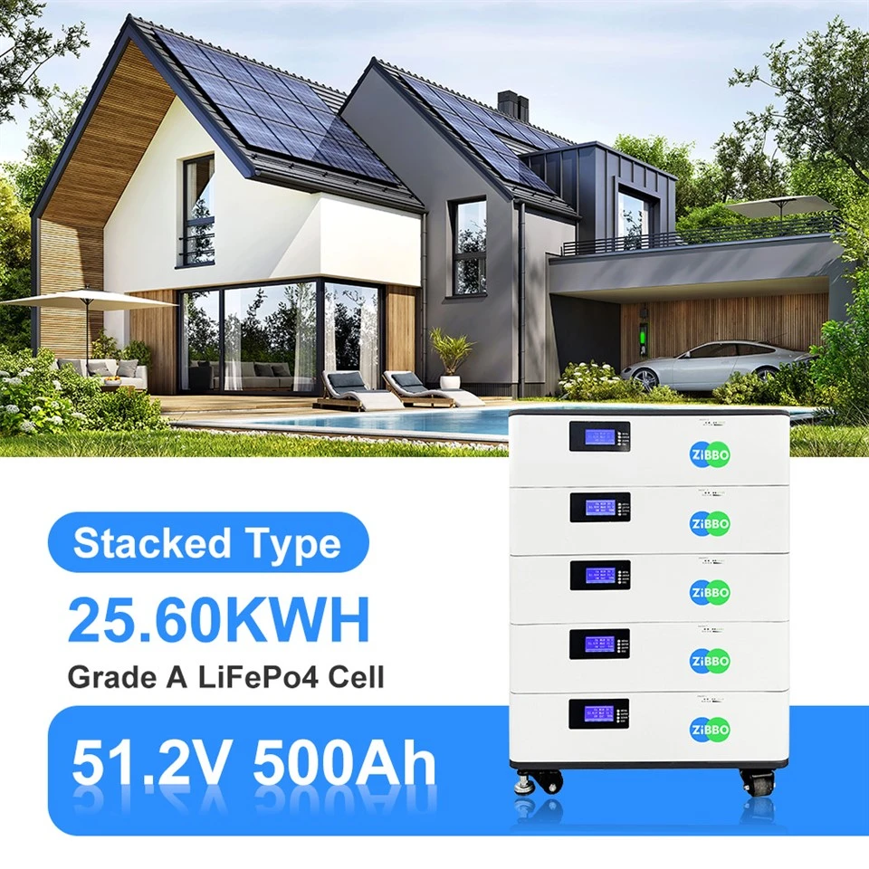 Solar 51.2V 500Ah 25.6kwh Residential Battery Storage